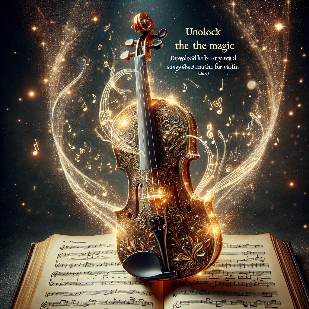 Unlock the Magic: Download the Best Disney Songs Sheet Music for Violin Today!